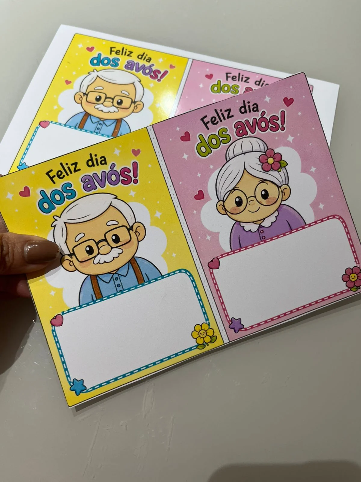 Cartão dia dos Avós – Material Pedagógico — Alfabetização para Educação Infantil: Celebre o Dia dos Avós com um cartão…