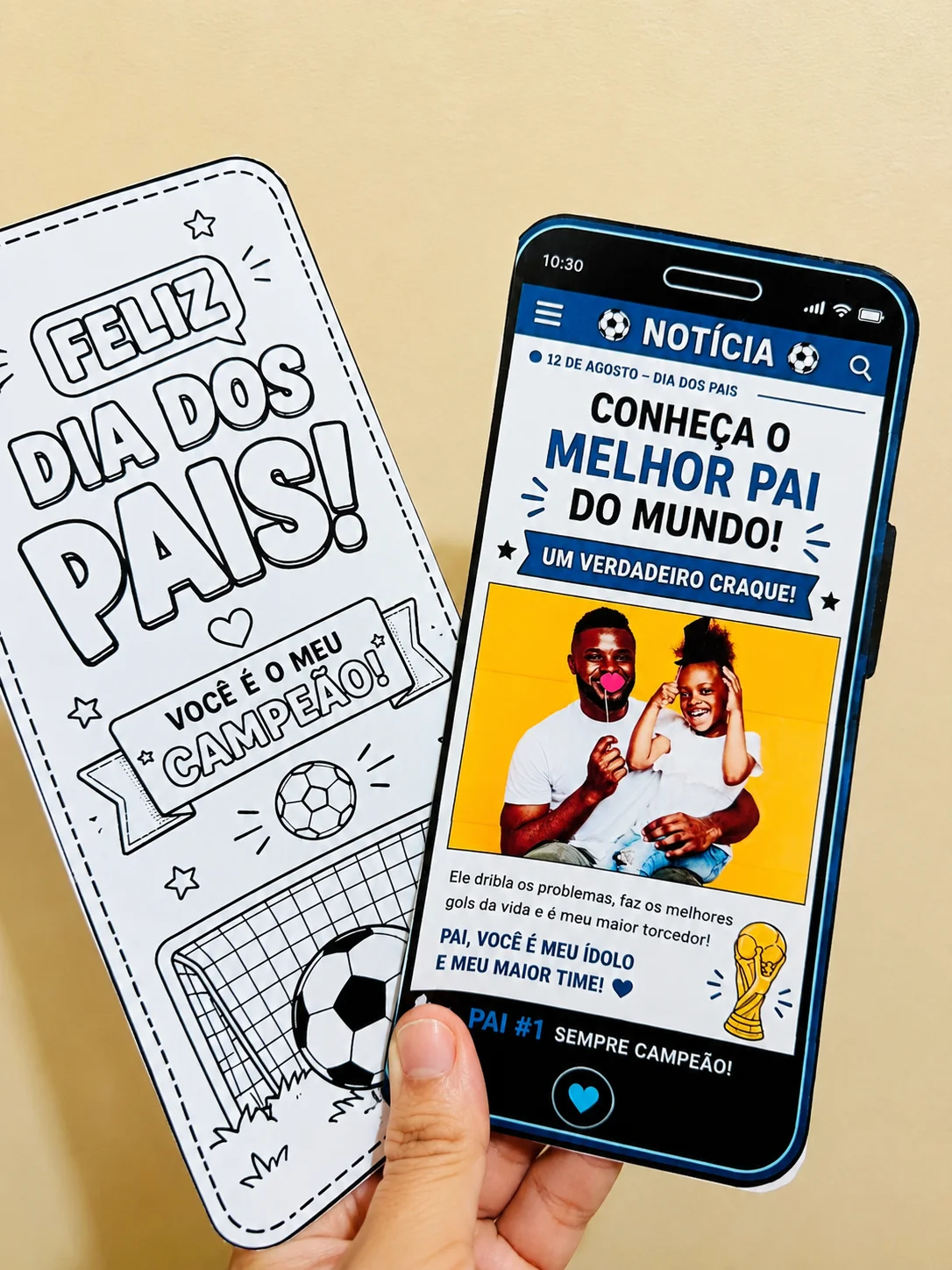 Cartão Dia dos Pais – Tema Copa do Mundo — amostra 1: Sobre o Cartão Dia dos Pais – Tema Copa do Mundo