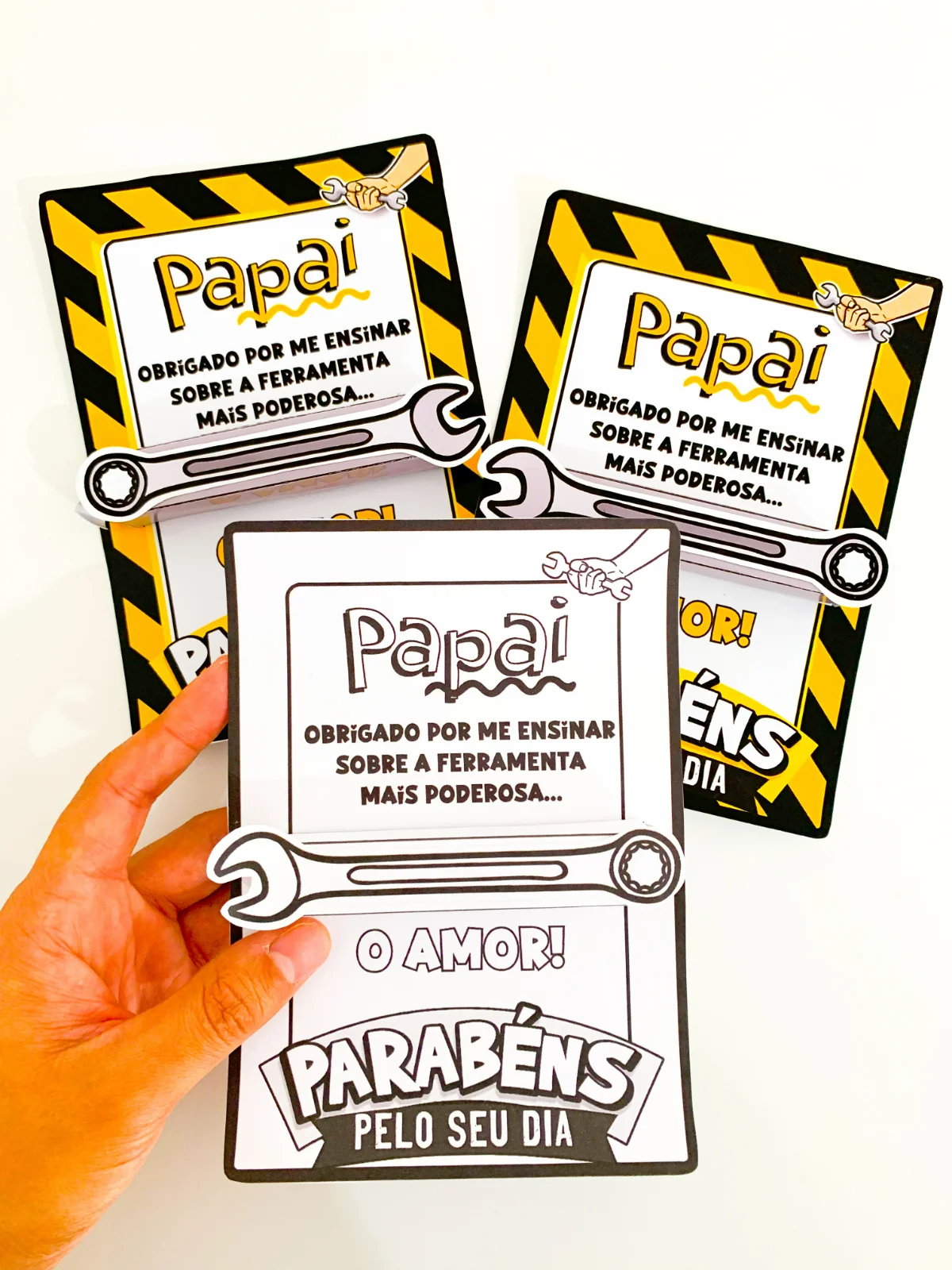 Cartão Dia dos Pais – Tema: Ferramentas – PDF para Imprimir — Alfabetização para Educação Infantil: Uma lembrança criativa…