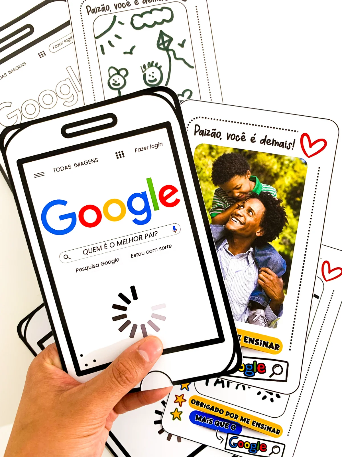 Cartão Dia dos Pais – Tema Google — capa do material