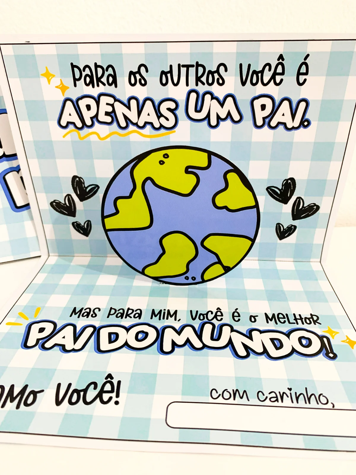 Cartão Dia dos Pais tema: Melhor Pai do Mundo. — amostra 2: O arquivo vai em PDF pronto para impressão, nas opções colorido… Cartão Dia dos Pais tema: Melhor Pai do Mundo. — amostra 2: O arquivo vai em PDF pronto para impressão, nas opções colorido…