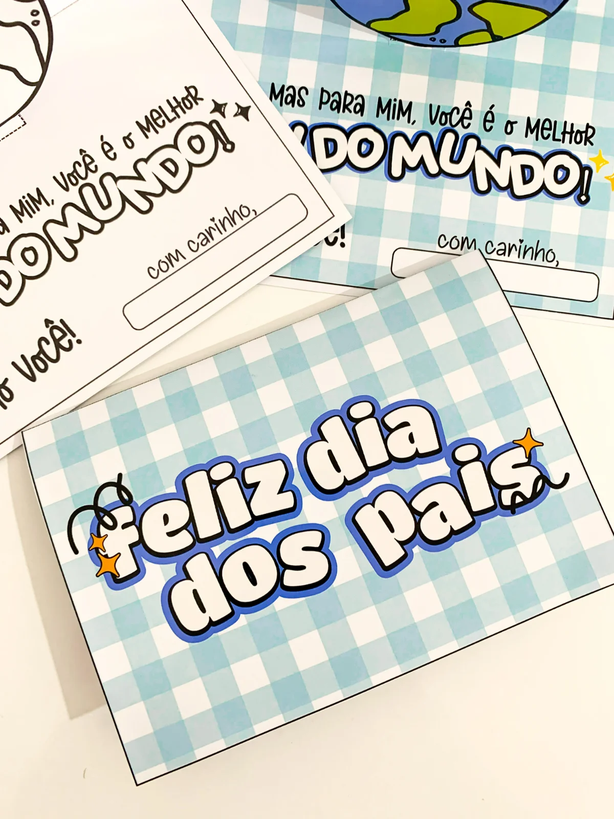 Cartão Dia dos Pais tema: Melhor Pai do Mundo. — amostra 4: O arquivo vai em PDF pronto para impressão, nas opções colorido… Cartão Dia dos Pais tema: Melhor Pai do Mundo. — amostra 4: O arquivo vai em PDF pronto para impressão, nas opções colorido…