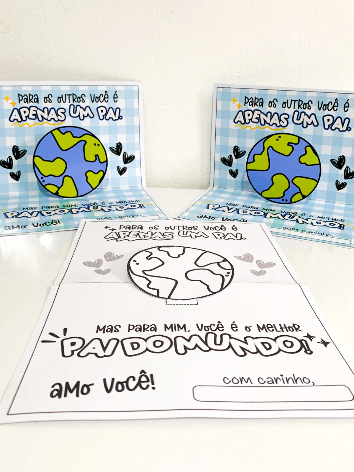 Cartão Dia dos Pais tema: Melhor Pai do Mundo. — amostra 6: O arquivo vai em PDF pronto para impressão, nas opções colorido… Cartão Dia dos Pais tema: Melhor Pai do Mundo. — amostra 6: O arquivo vai em PDF pronto para impressão, nas opções colorido…