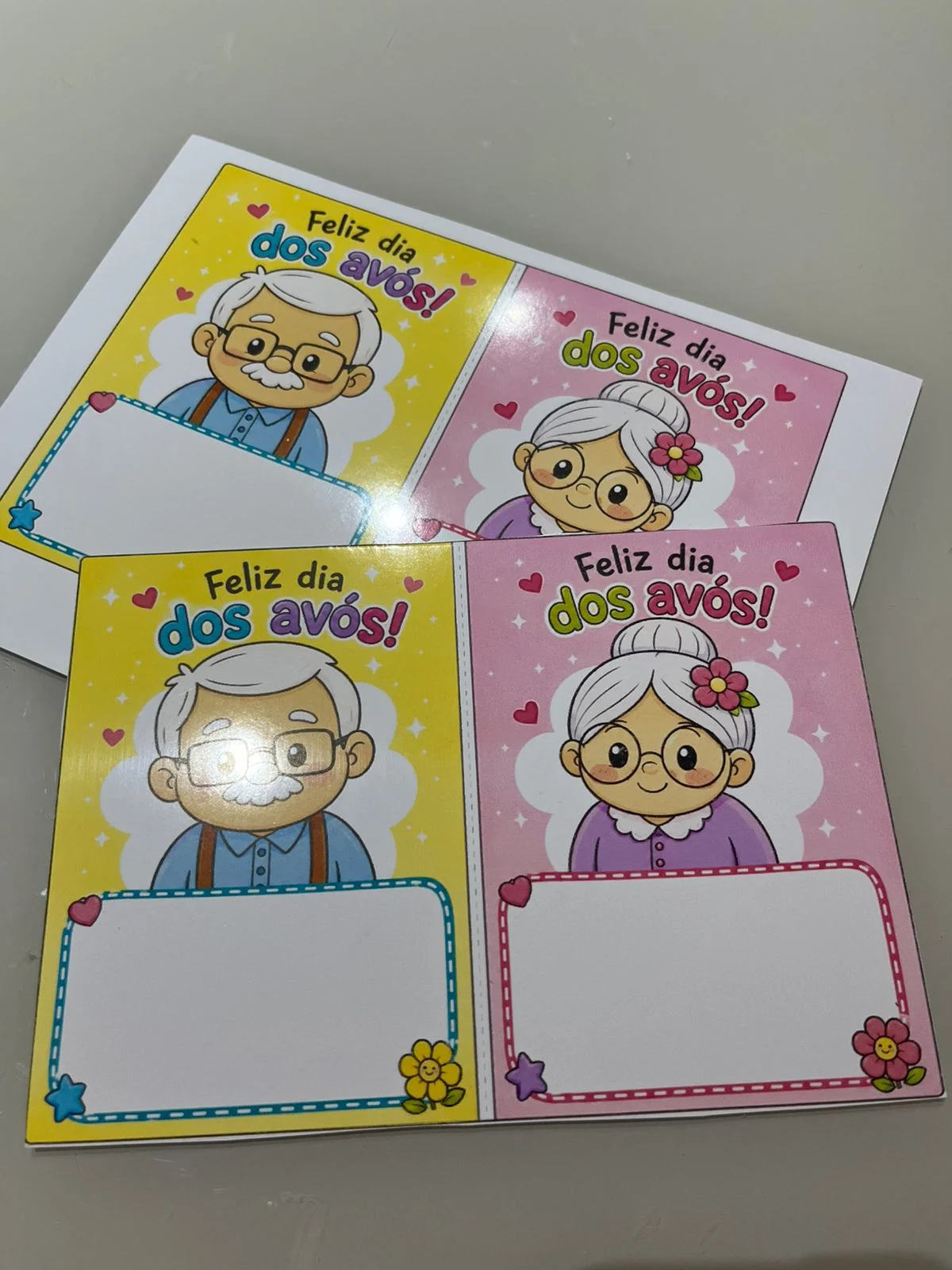 Cartão especial para o dia dos avós. – PDF para Imprimir — Alfabetização para Educação Infantil: Um presente simples,…