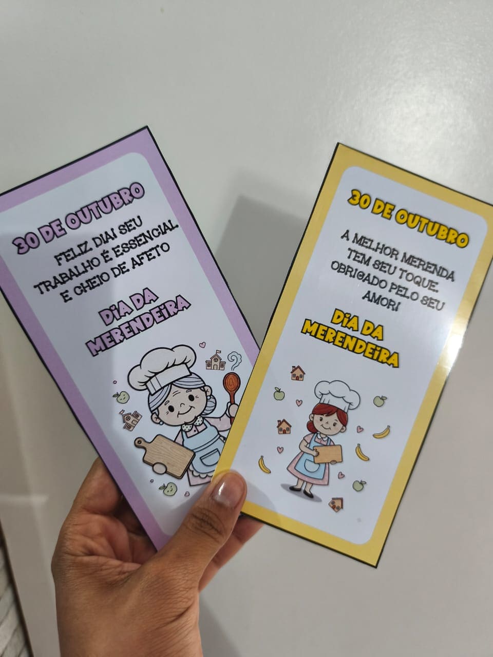 Cartão - homenagem às merendeiras – Material Pedagógico — amostra 3: Cartão - Homenagem às Merendeiras
