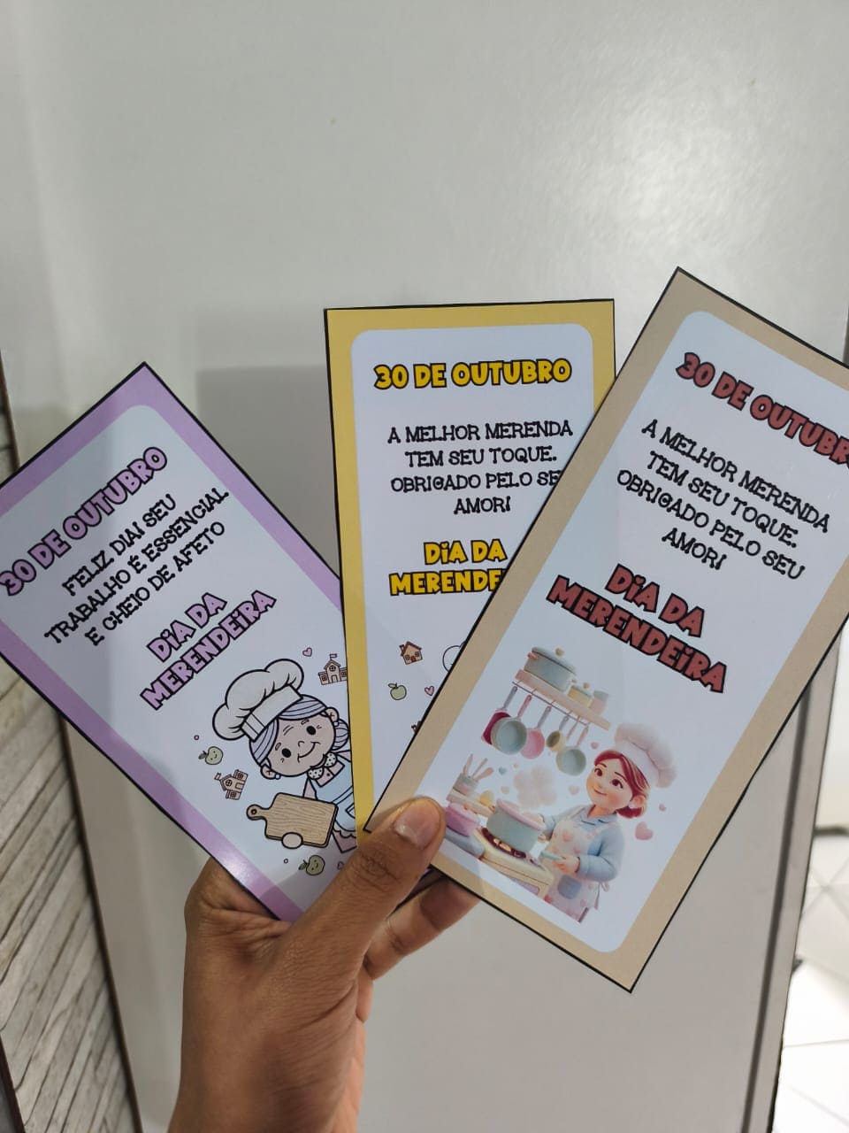 Cartão - homenagem às merendeiras – Material Pedagógico — capa do material