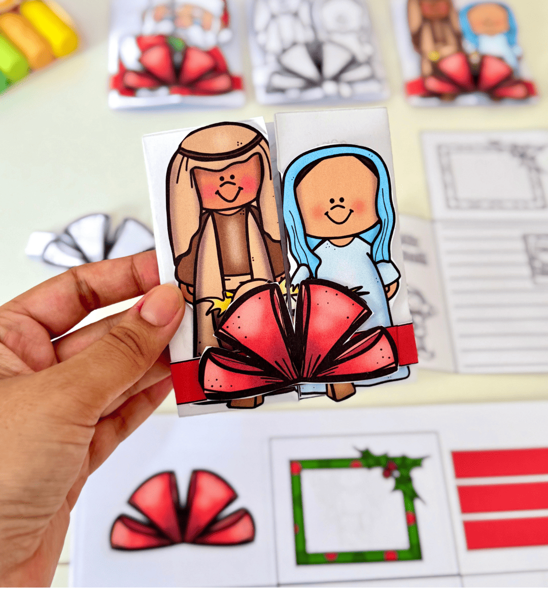 Cartão interativo de Natal: 12 opções em PDF para imprimir — amostra 4: Para quem é indicado