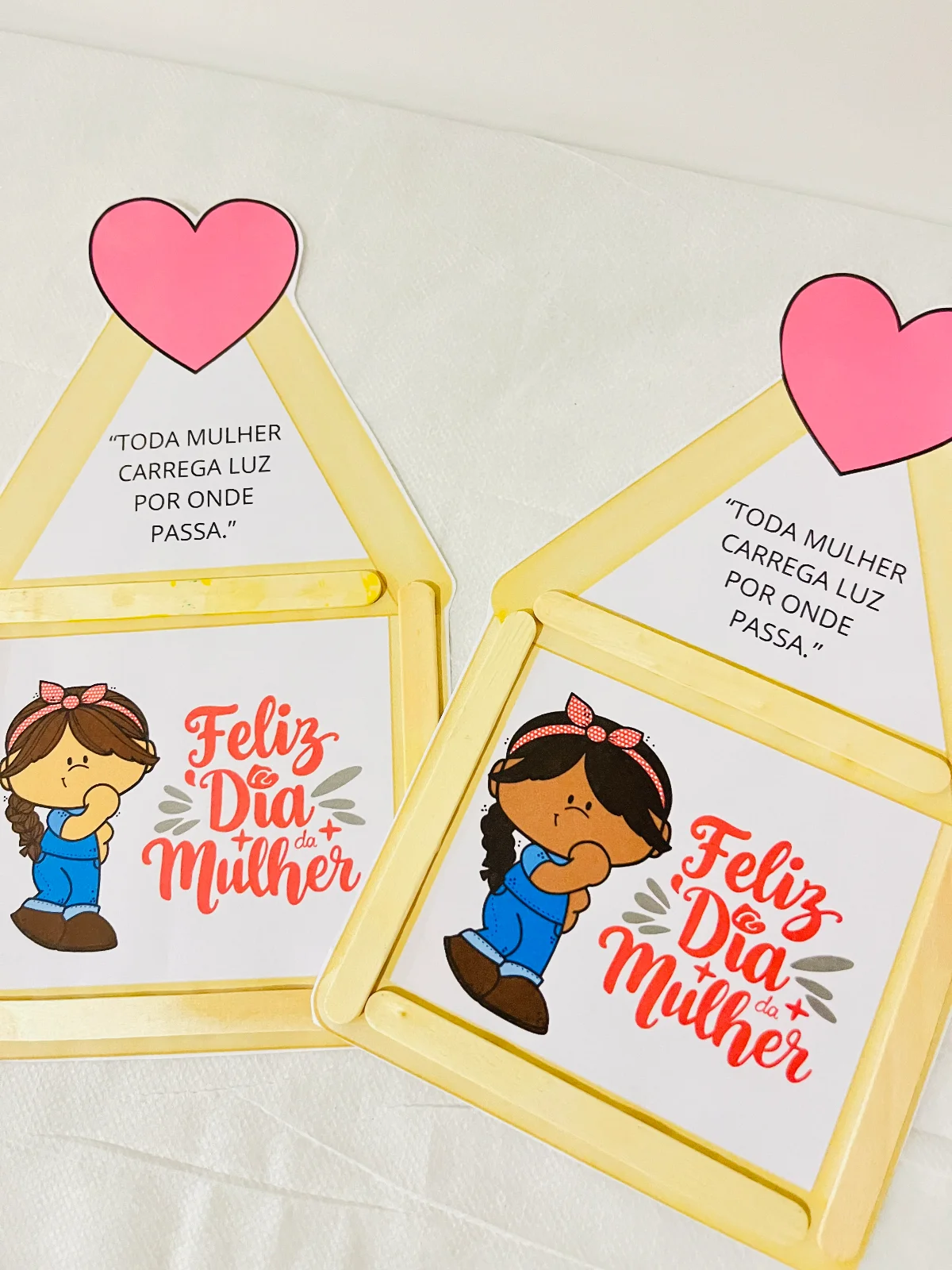 Cartão Interativo – Dia da Mulher – Material Pedagógico — Datas comemorativas para Educação Infantil: Encante sua turma com…