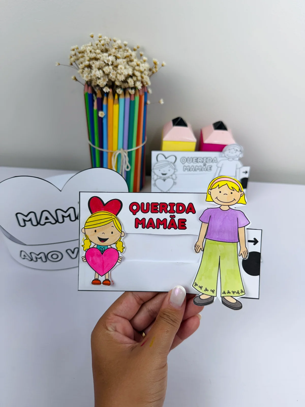 Cartão Interativo Dia das Mães para Imprimir – Lembrancinha Educação — amostra 6: Um material lindo, afetivo e super…