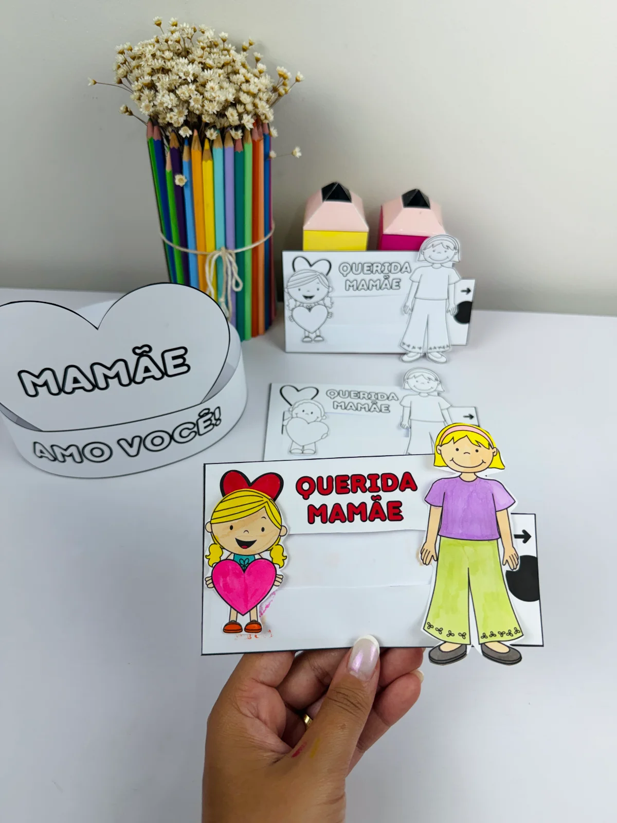 Cartão Interativo Dia das Mães para Imprimir – Lembrancinha Educação — capa do material