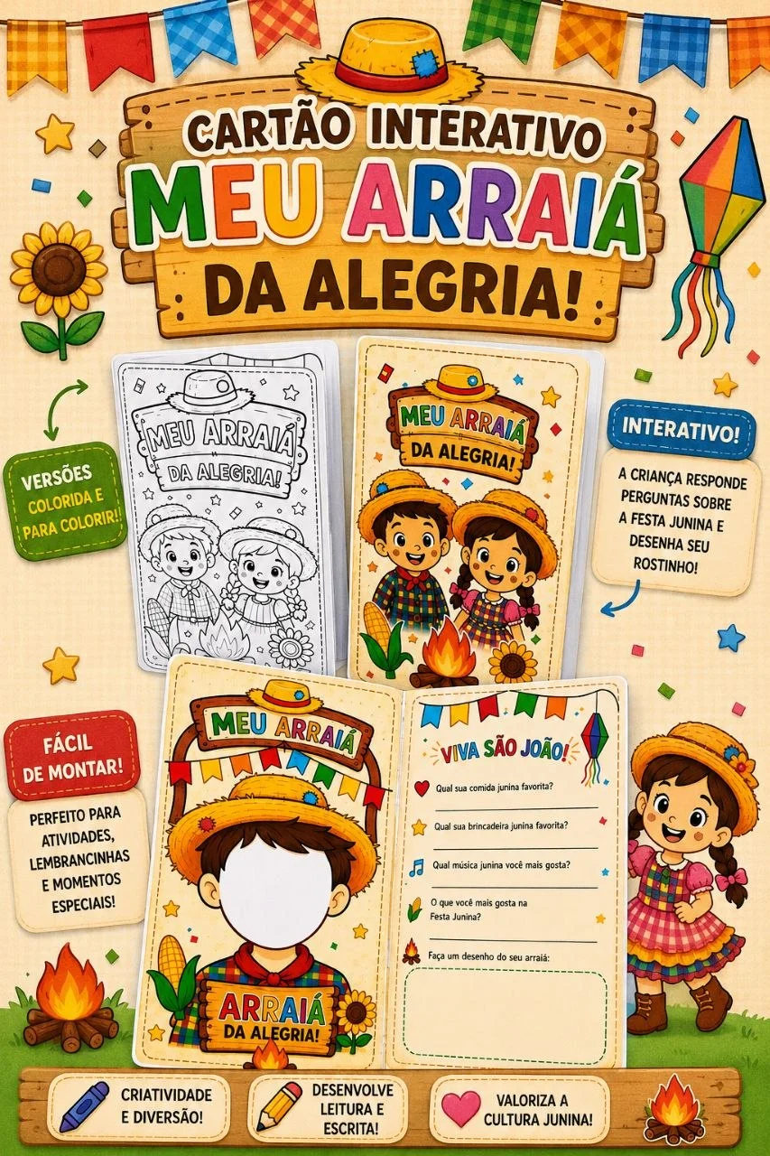 Cartão Interativo – Meu Arraiá da Alegria — capa do material