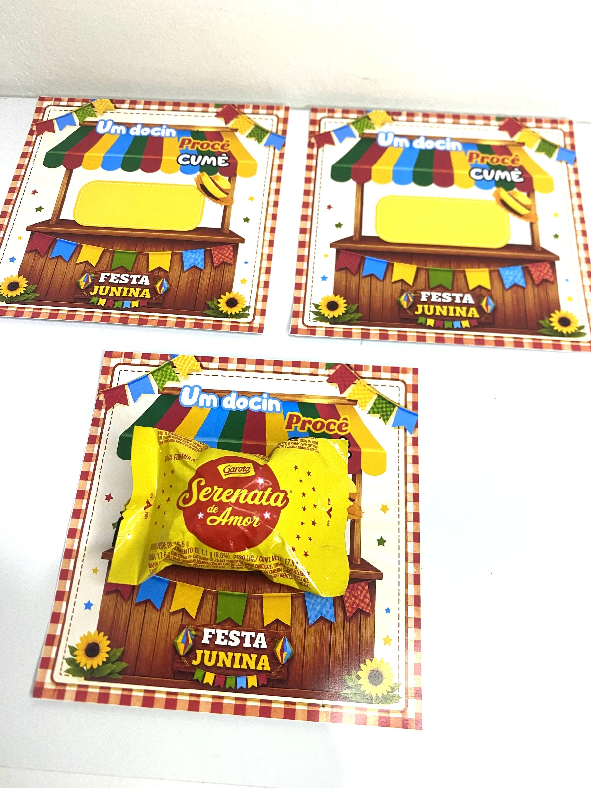 Cartão Junino Um Docin Pra Ocê Comer | Lembrancinha Festa Junina — amostra 1: Uma lembrancinha simples, criativa e cheia de…