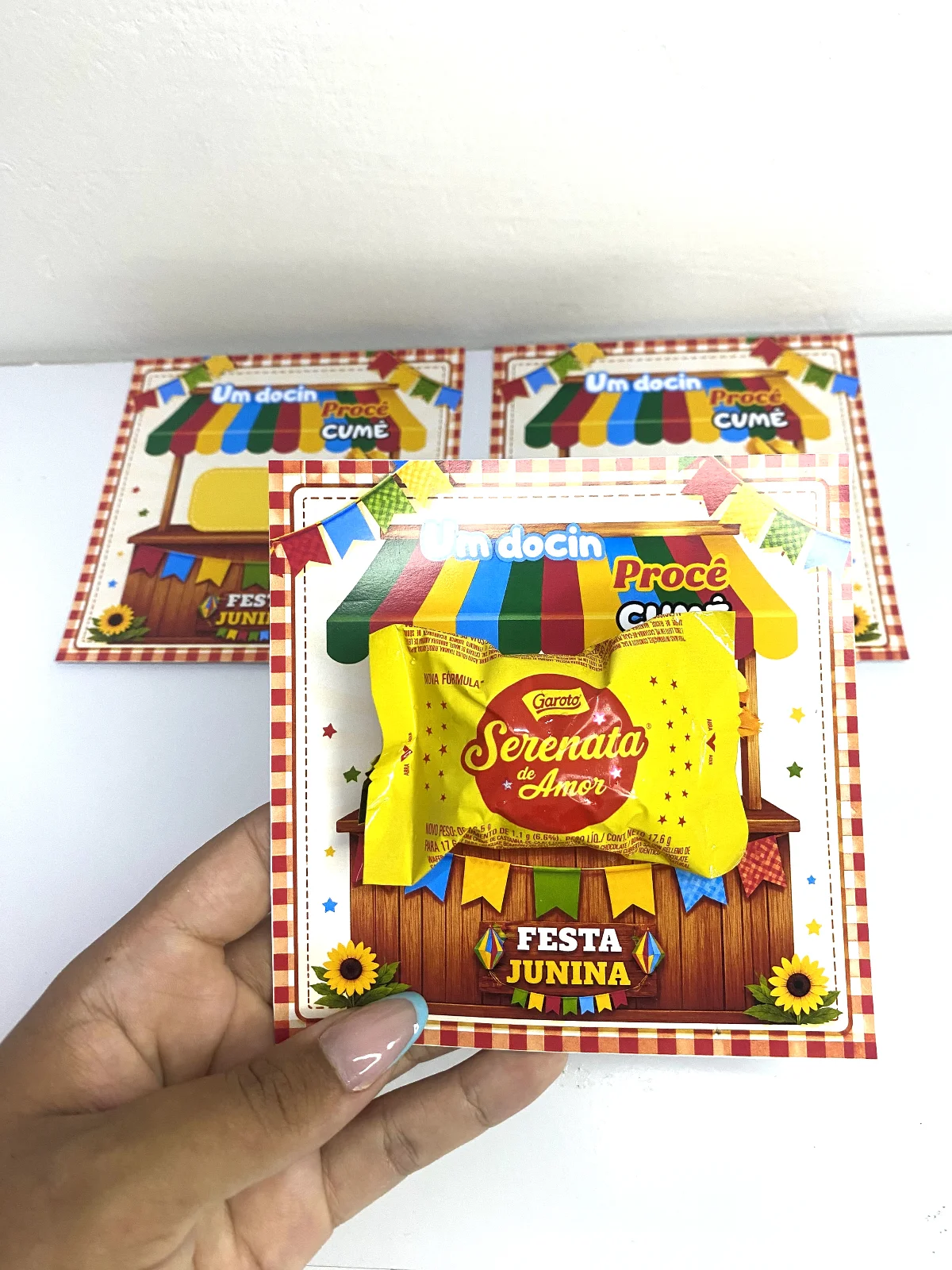 Cartão Junino Um Docin Pra Ocê Comer | Lembrancinha Festa Junina — amostra 2: Uma lembrancinha simples, criativa e cheia de…