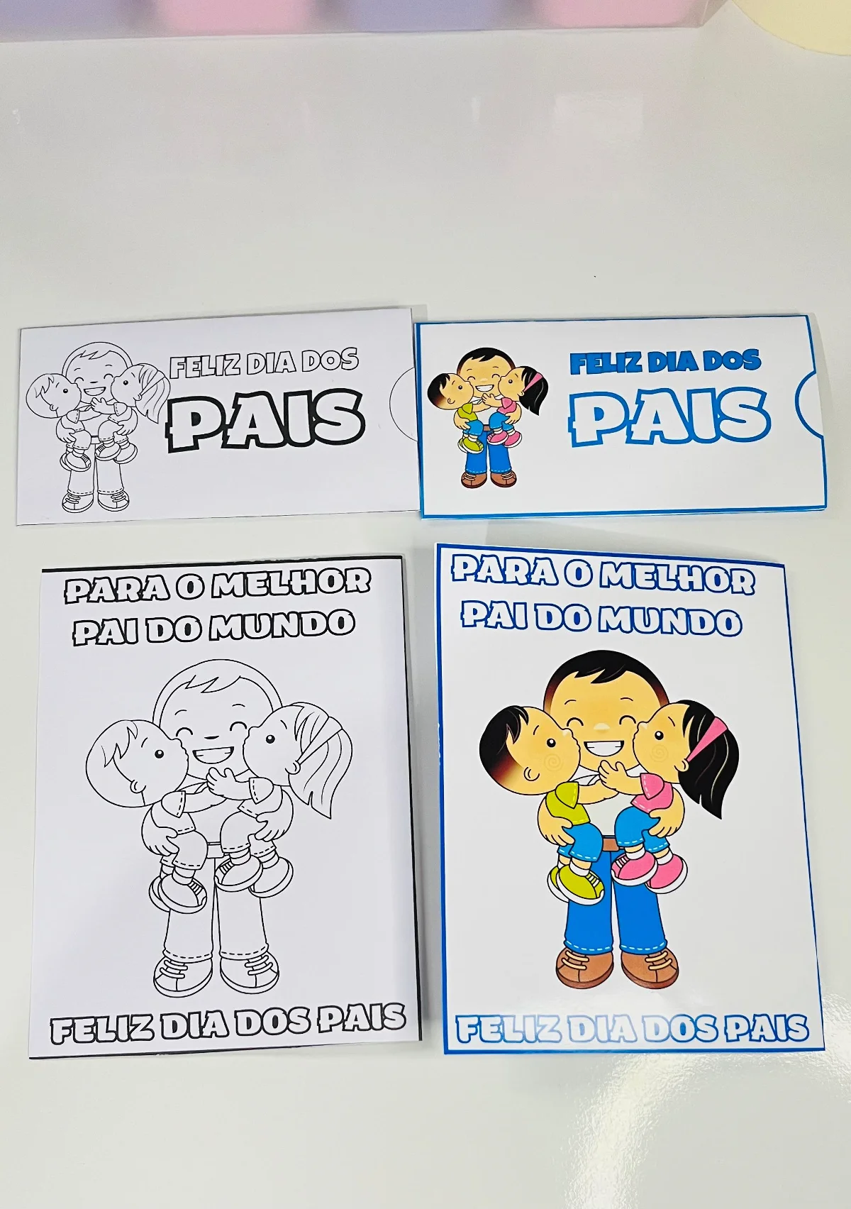 💙 👔 Cartão Lembrança Carinhosa para o Dia dos Pais 👔🎁 — amostra 1: 💙 Uma lembrança criativa, afetiva e fácil de…