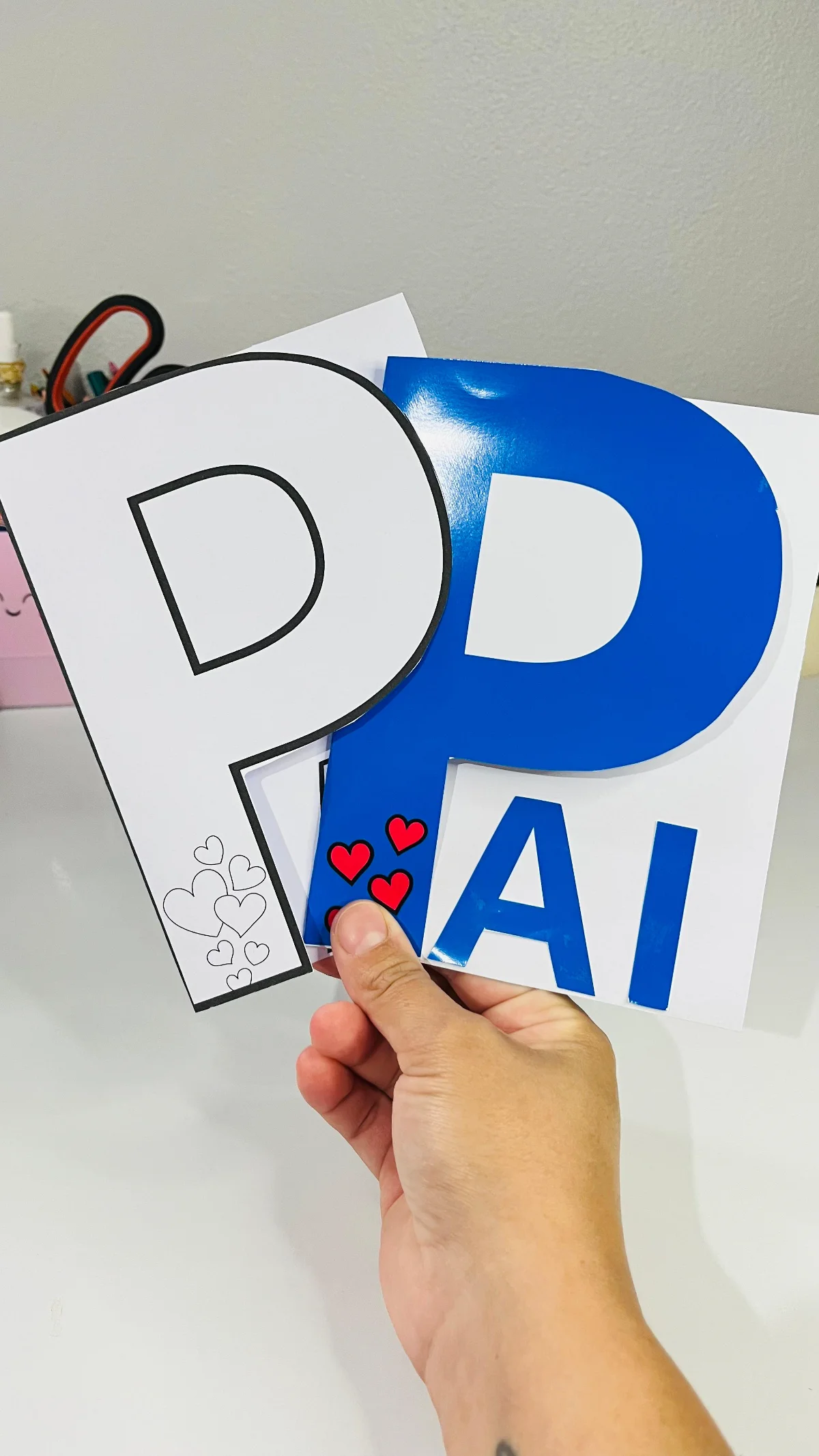💙 👔 Cartão Lembrança Carinhosa para o Dia dos Pais 👔🎁 — Alfabetização para Educação Infantil: 💙 Uma lembrança…