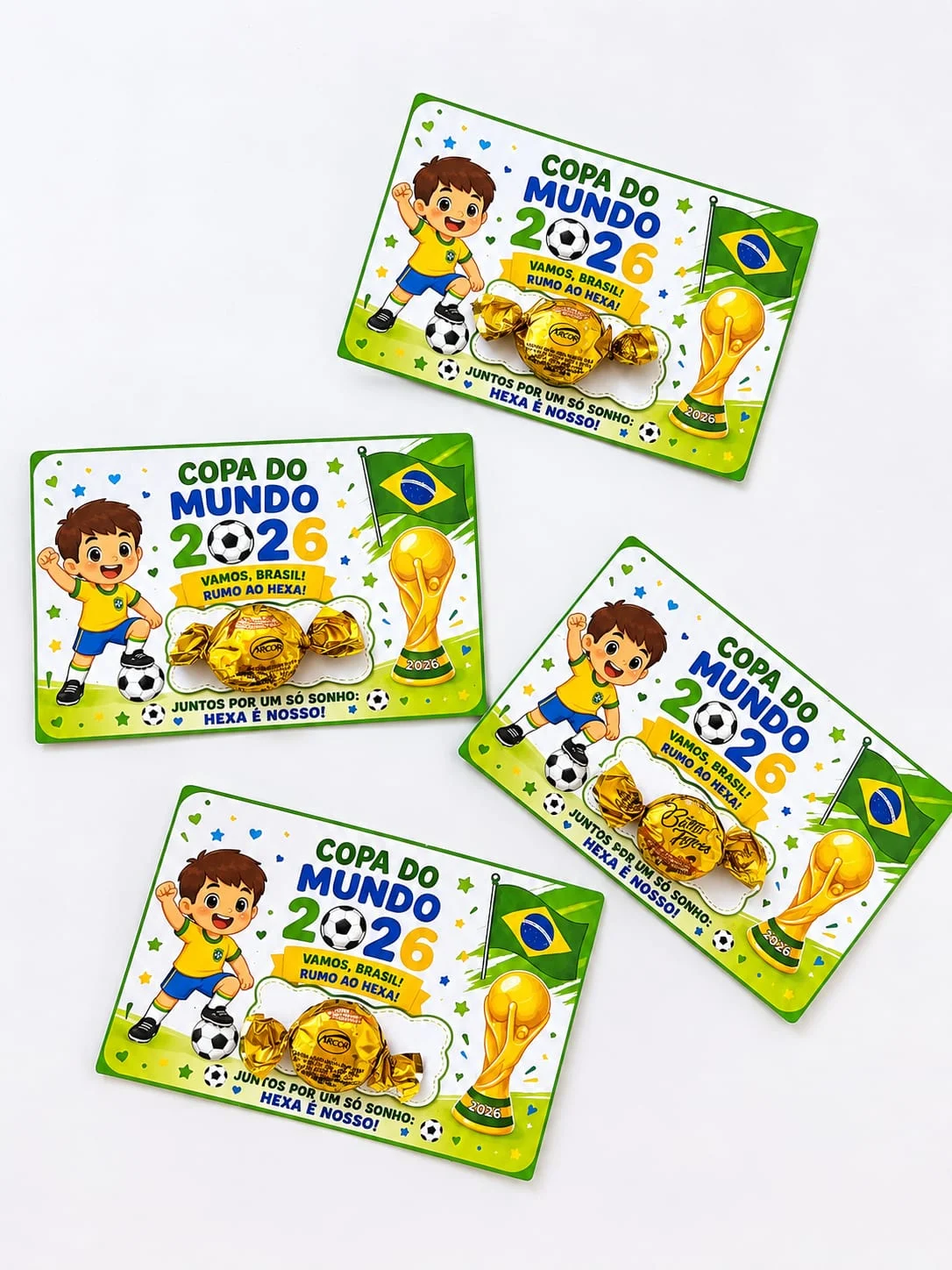 Cartão Lembrancinha Copa 2026 – PDF para Imprimir — amostra 1: O que vem no material Cartão Lembrancinha Copa 2026 – PDF para Imprimir — amostra 1: O que vem no material