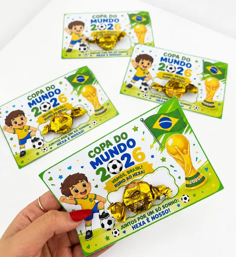 Cartão Lembrancinha Copa do Mundo em PDF para Imprimir — capa do material