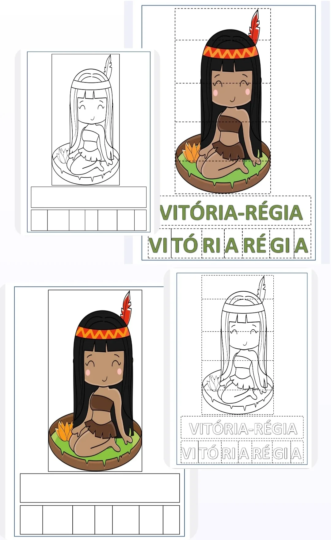 📚✨ CARTÃO QUEBRA-CABEÇA FOLCLORE 📚✨ — amostra 6: Quebra-Cabeça Folclórico 📚✨ Uma atividade cheia de alegria e diversão,…