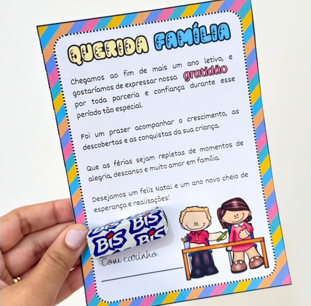 Cartão "querida família" - editável – PDF para Imprimir | Educação Infantil e Anos Iniciais — capa do material