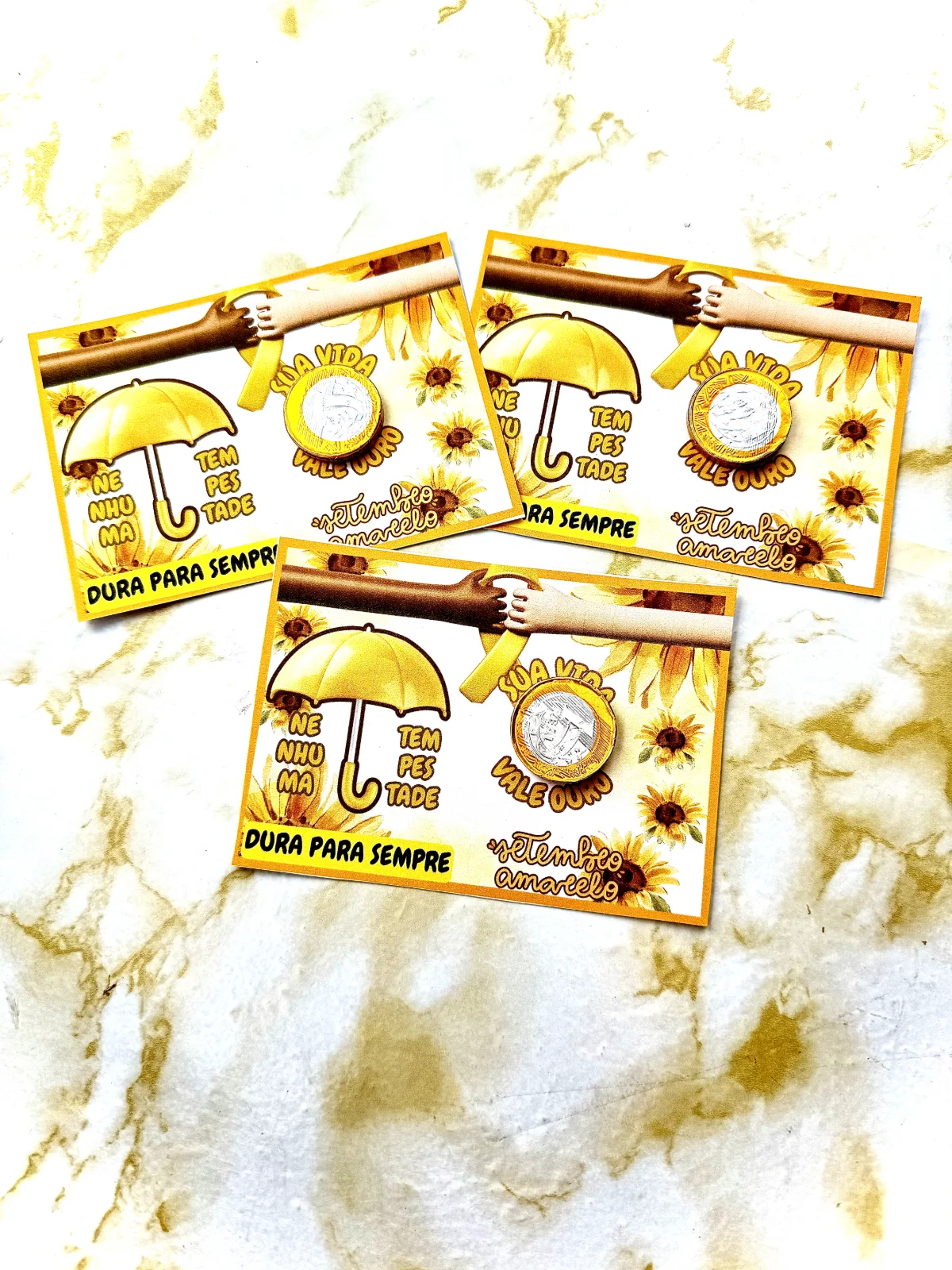 Cartão Setembro Amarelo - alfabetização — amostra 2: "💛✨ Preparamos um cartãozinho especial para o Setembro Amarelo, com…