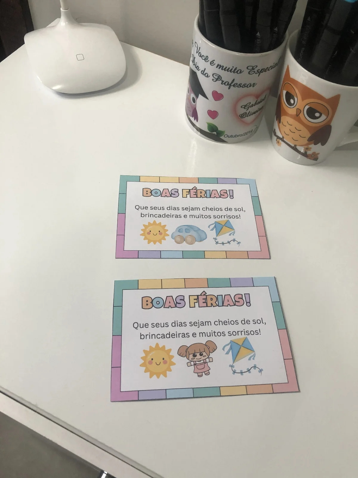 Cartãozinho “Boas Férias” para Imprimir | Educação Infantil e Anos Iniciais — amostra 4: Cartõezinhos de Boas Férias…