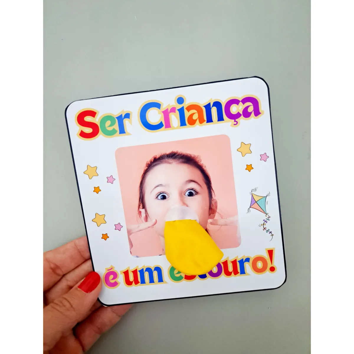 💥 CARTÃOZINHO — SER CRIANÇA É UM ESTOURO! 🎈 — amostra 4: Uma lembrancinha divertida, alegre e cheia de carinho para…