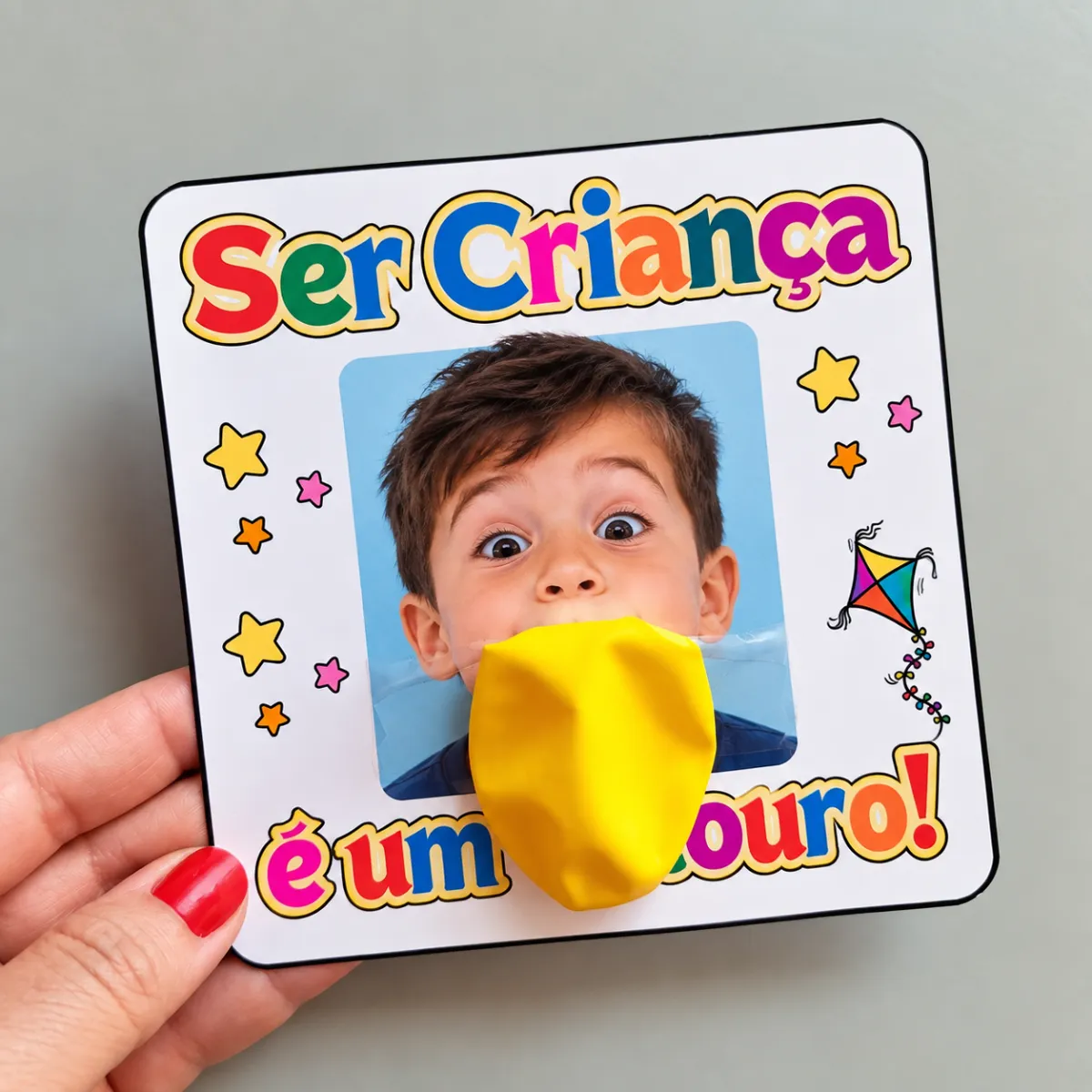 💥 CARTÃOZINHO — SER CRIANÇA É UM ESTOURO! 🎈 — Datas comemorativas para Educação Infantil: Uma lembrancinha divertida,…
