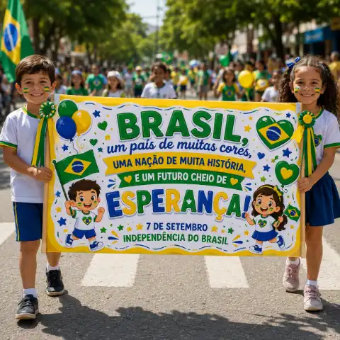 Cartaz 7 de Setembro PDF | Desfile Independência do Brasil — capa do material