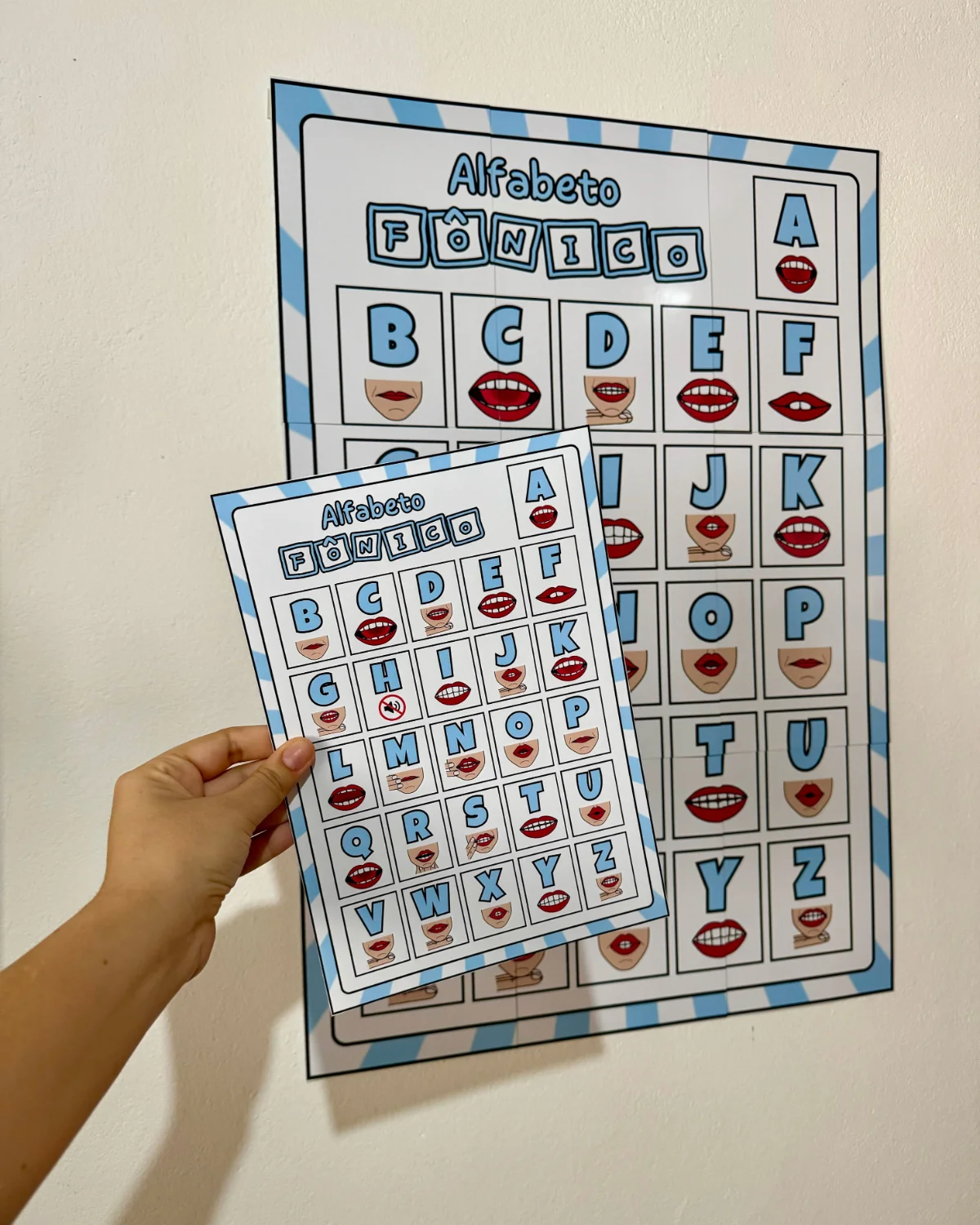 Cartaz Alfabeto Fônico – Painel Ampliado — Alfabetização para Educação Infantil: Versão individual e ampliada com 9 páginas…