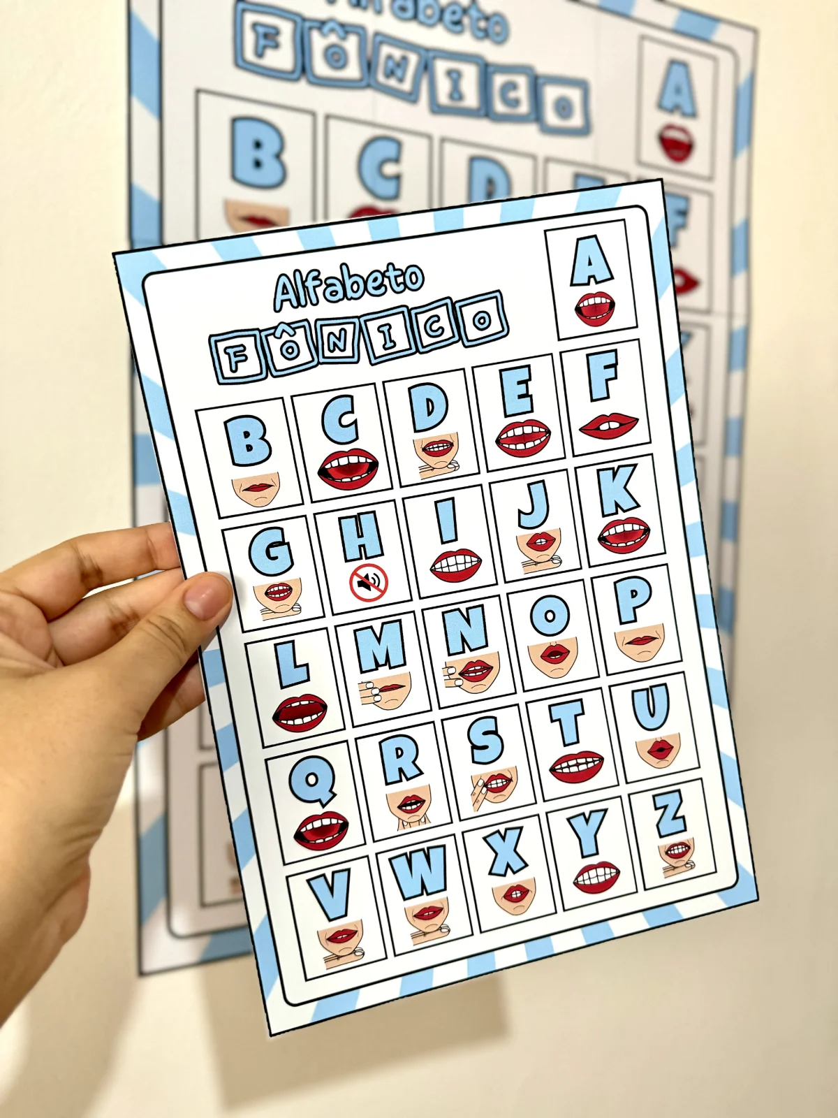 Cartaz Alfabeto Fônico para trabalhar alfabetização — amostra 2: Cartaz Alfabeto Fônico para trabalhar o Alfabeto com…