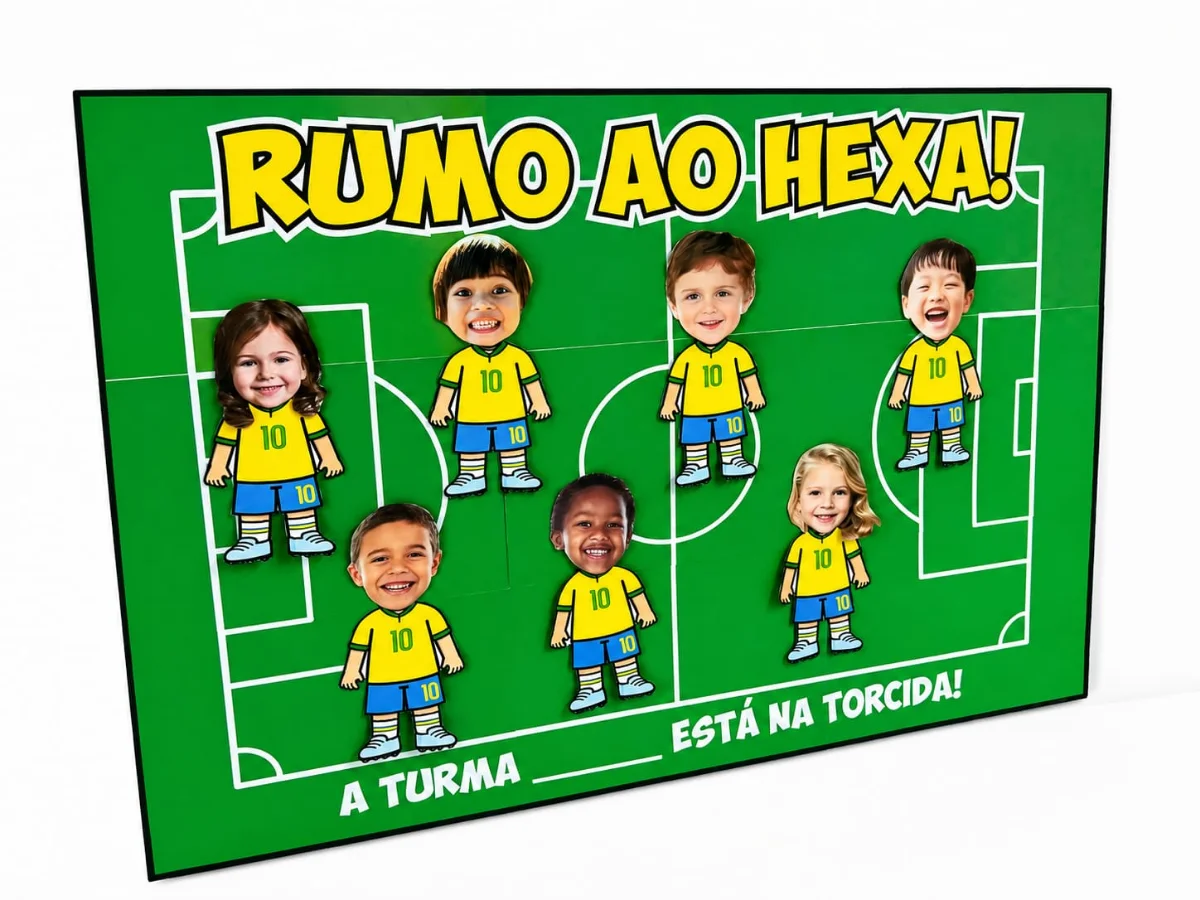 Cartaz Colaborativo Copa 2026 – Material Pedagógico — amostra 1: O que vem no material