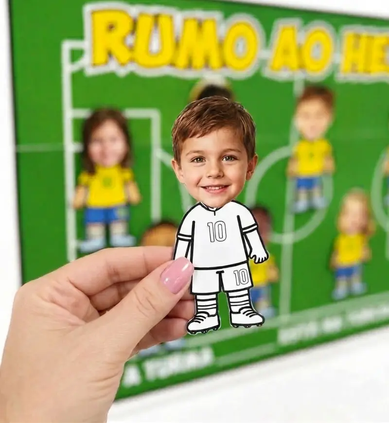 Cartaz Colaborativo Copa do Mundo com Fotos dos Alunos — amostra 2: O que vem no material