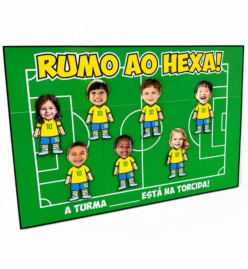 Cartaz Colaborativo Copa do Mundo com Fotos dos Alunos — capa do material