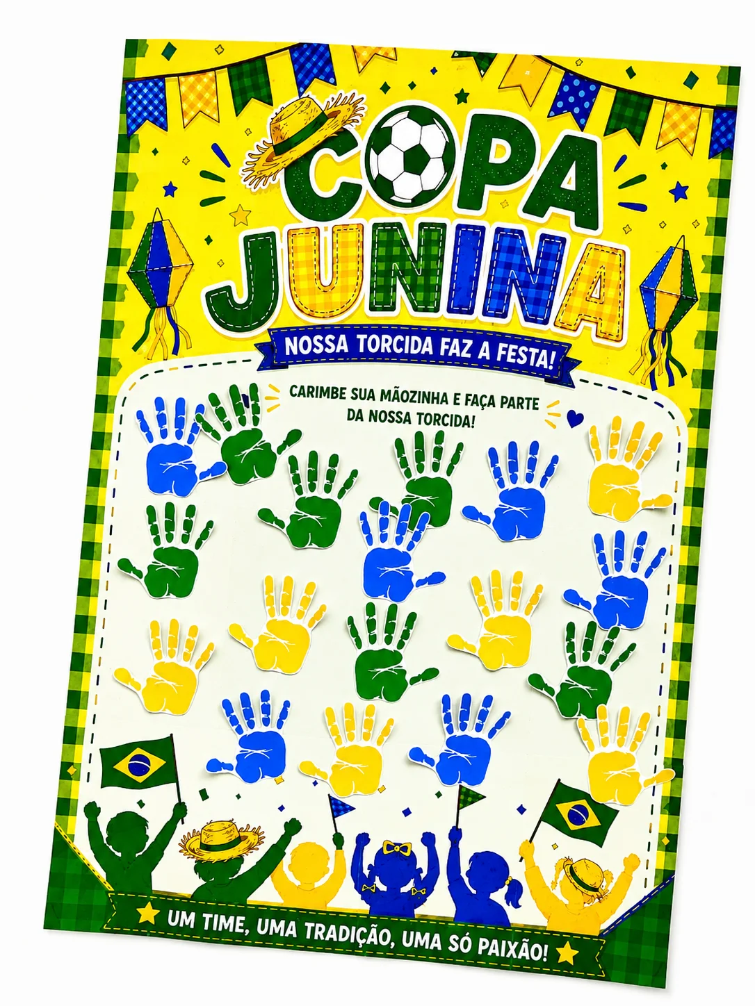 Cartaz Colaborativo Copa Junina — amostra 3: O Cartaz Colaborativo Copa Junina é um recurso lúdico e divertido para…