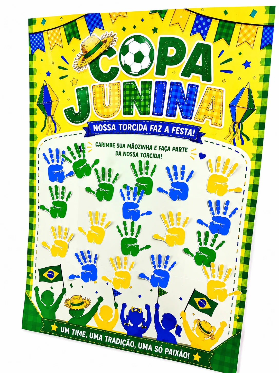 Cartaz Colaborativo Copa Junina — amostra 4: O Cartaz Colaborativo Copa Junina é um recurso lúdico e divertido para…