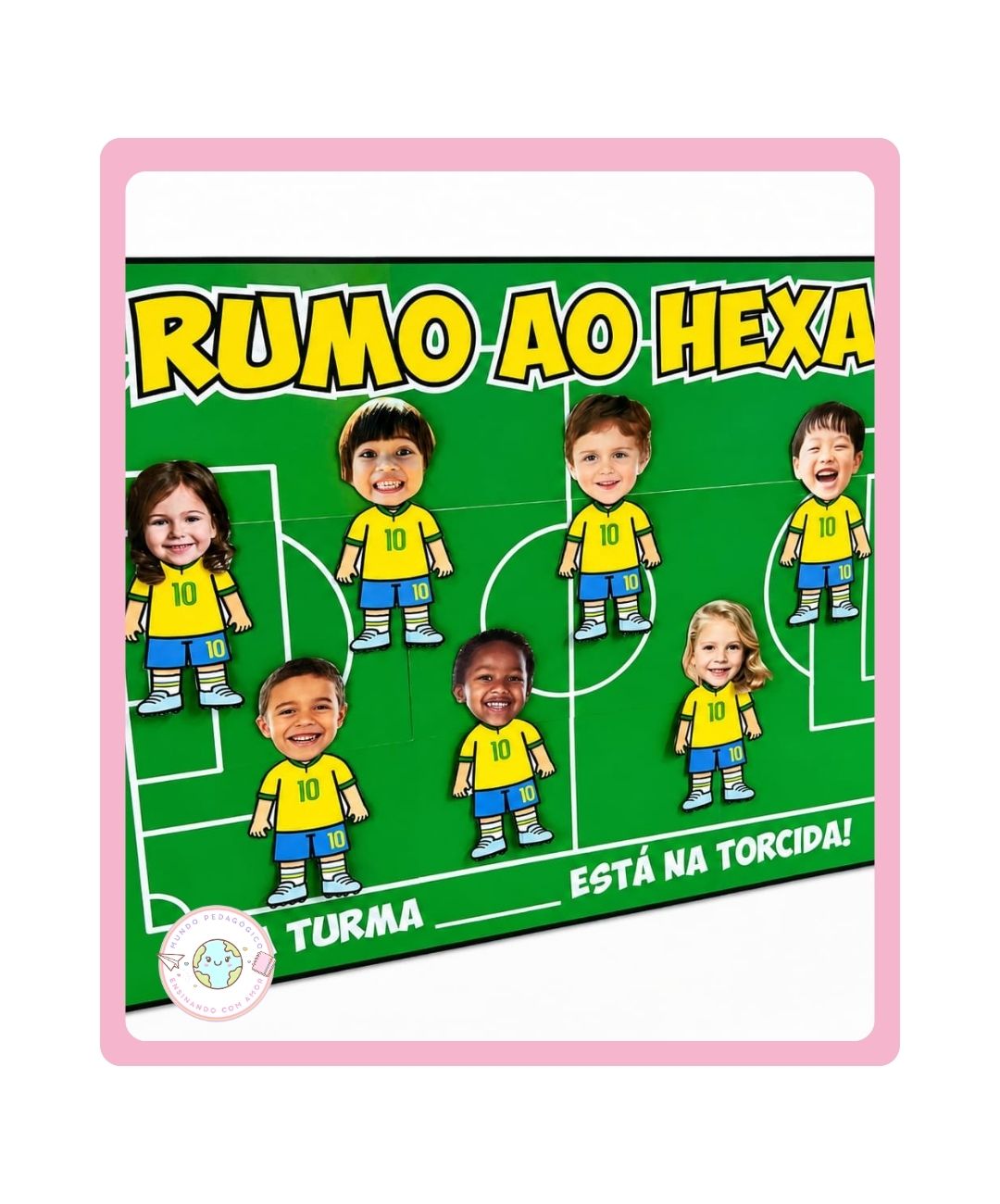 Cartaz colaborativo de futebol para imprimir — capa do material