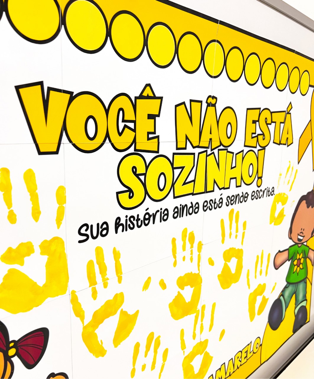 Cartaz colaborativo de Setembro Amarelo para imprimir — amostra 3: O que o PDF disponibiliza