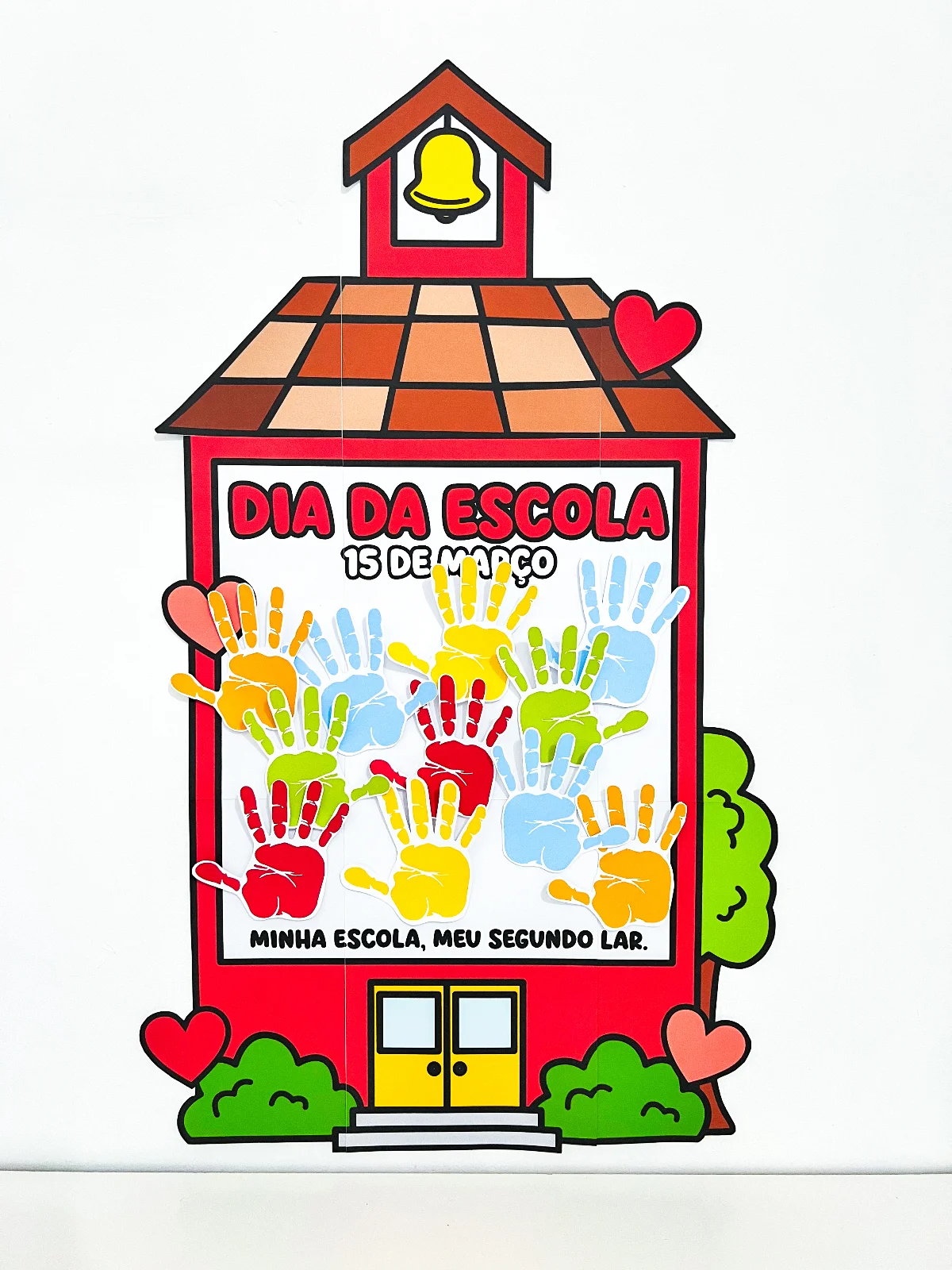 Cartaz Colaborativo Dia da Escola | Painel Coletivo para Montar PDF — Datas comemorativas para Educação Infantil: O Cartaz…