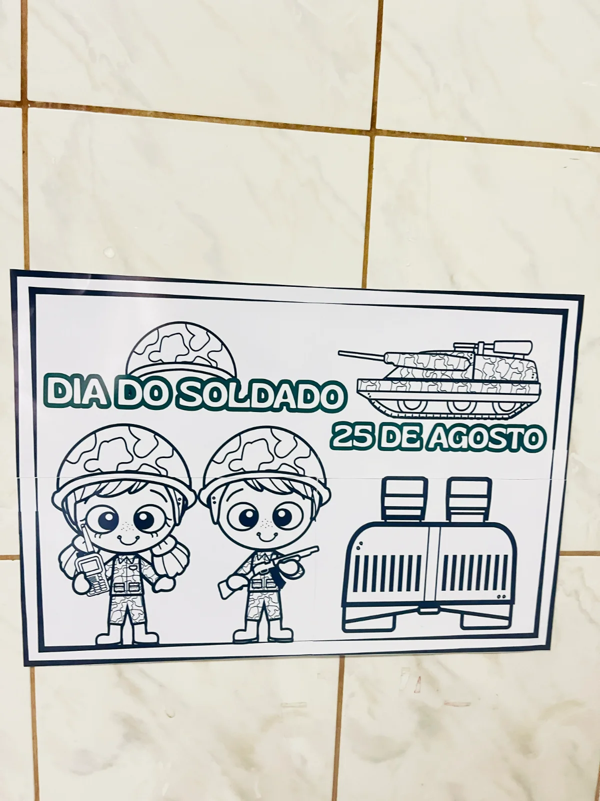 Cartaz Colaborativo Dia do Soldado | Educação Infantil — amostra 4: 💚💛 Que possamos formar crianças conscientes,…