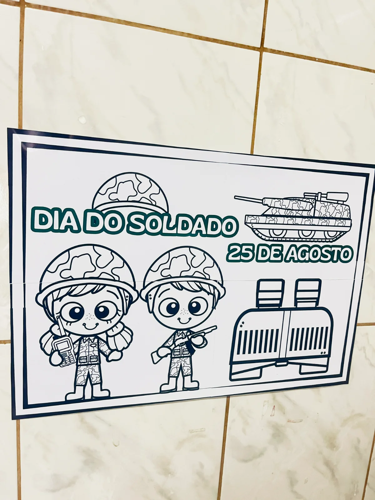 Cartaz Colaborativo Dia do Soldado Revenda — amostra 3: O que está incluso * Descrição do produto