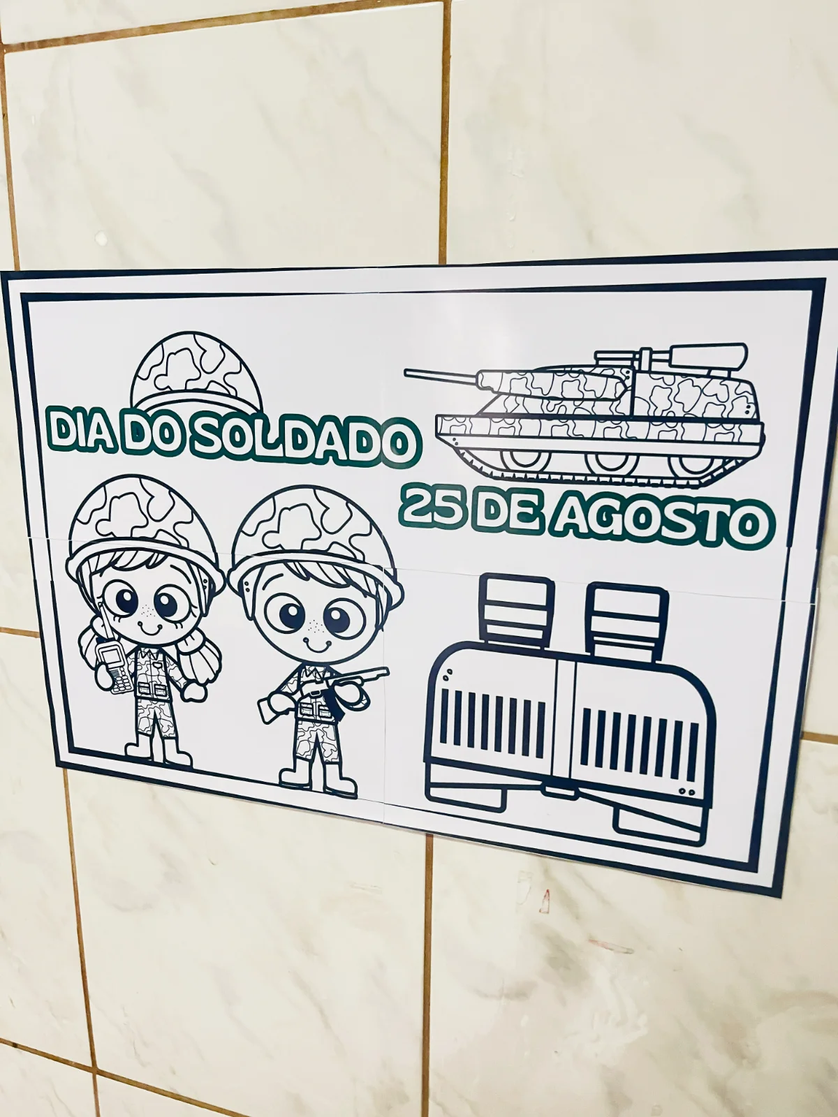 Cartaz Colaborativo Dia do Soldado Revenda — amostra 5: O que está incluso * Descrição do produto