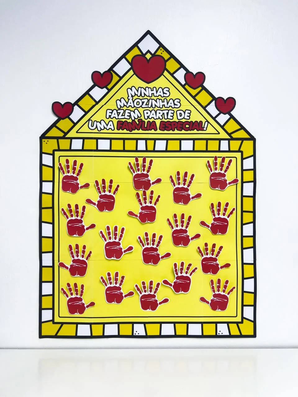 Cartaz Colaborativo Mãozinhas Dia da Família — amostra 3: Cartaz Colaborativo Mãozinhas Dia da Família Este material…