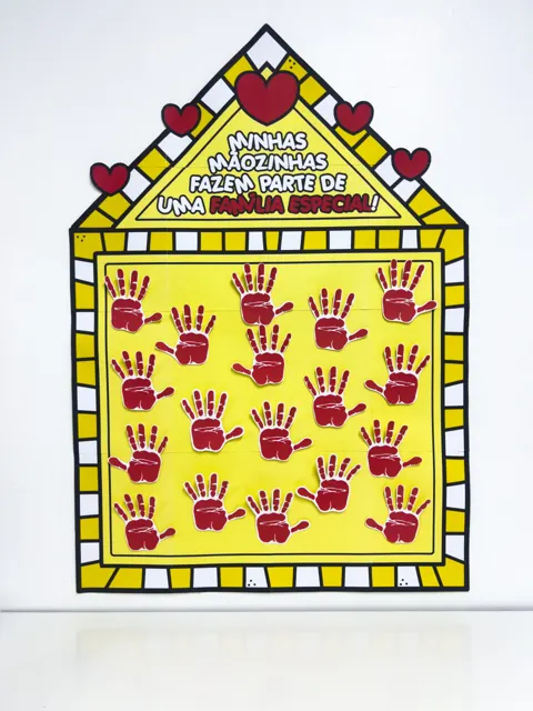 Cartaz Colaborativo Mãozinhas Dia da Família — capa do material