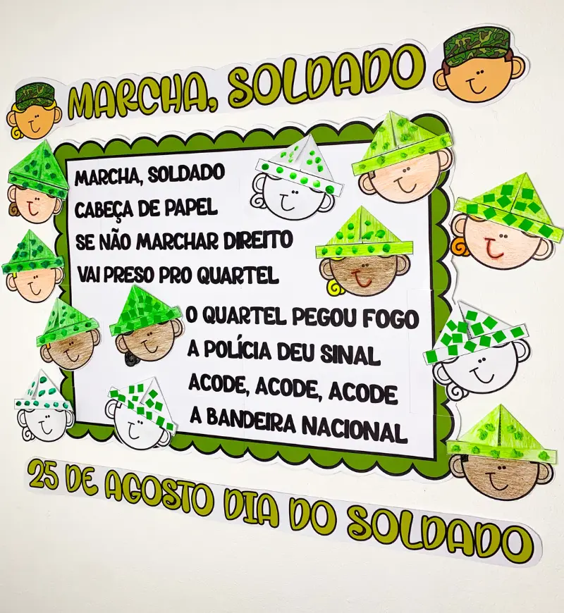 Cartaz Colaborativo Marcha Soldado para Imprimir — amostra 1: Cartaz Colaborativo Marcha Soldado para imprimir