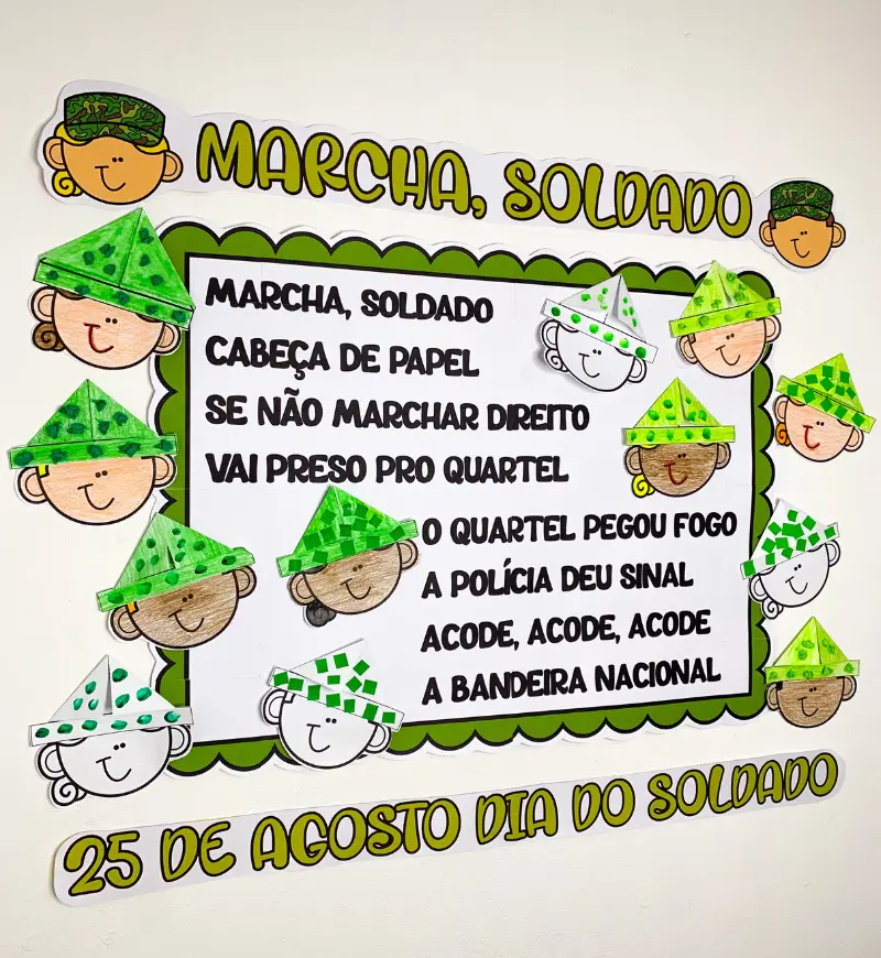 Cartaz Colaborativo Marcha Soldado para Imprimir — capa do material