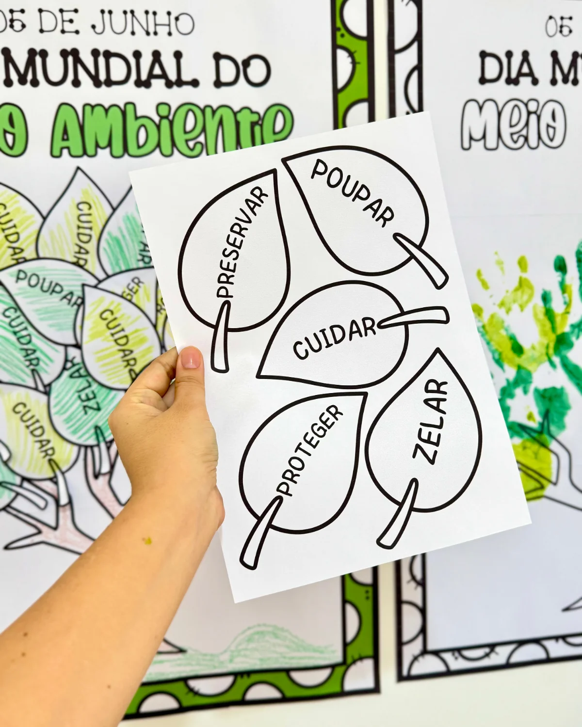 Cartaz Colaborativo Meio Ambiente – PDF para Imprimir — amostra 6: Recurso pedagógico desenvolvido para trabalhar a…