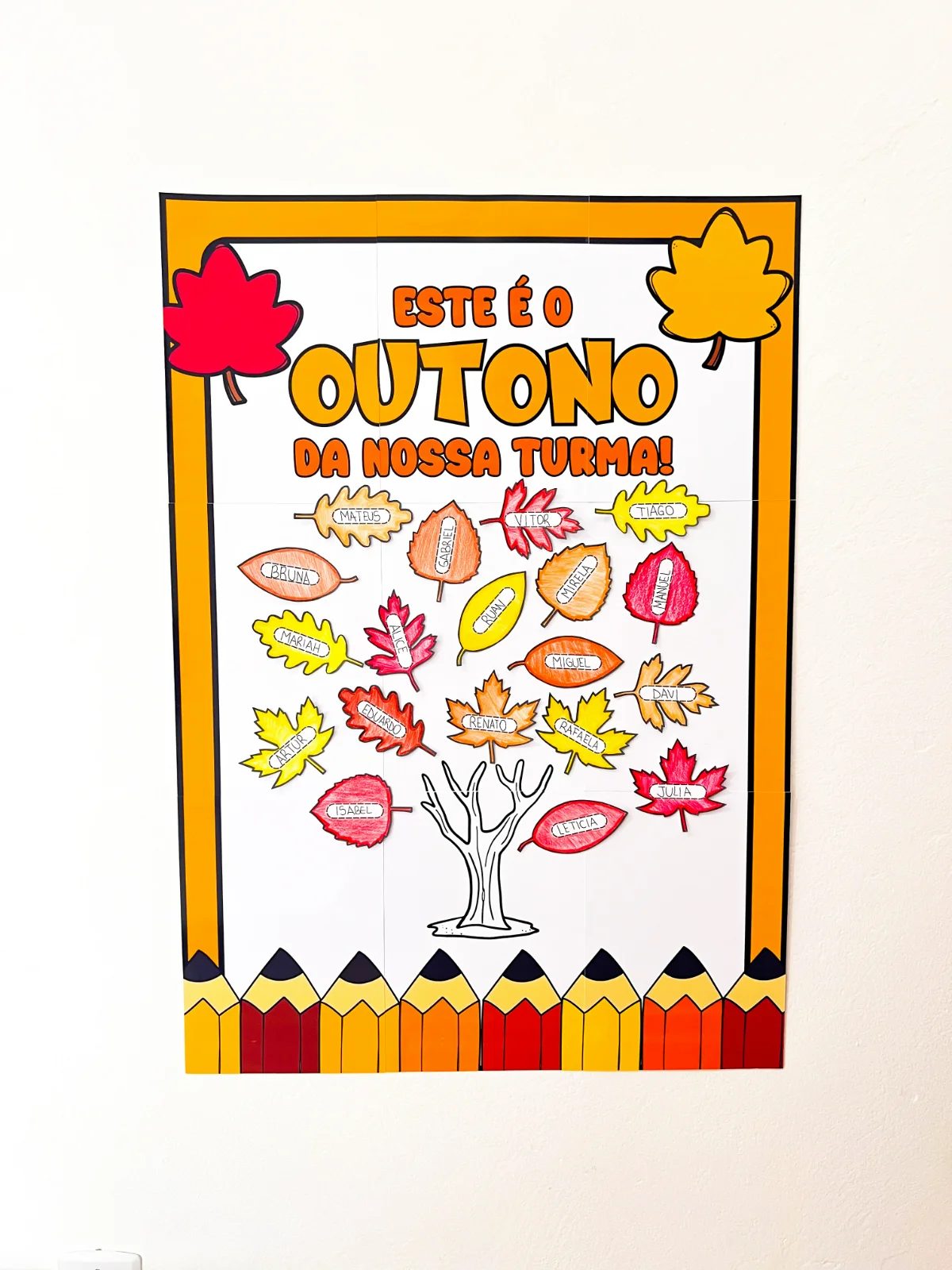 Cartaz Colaborativo: Outono da Turma – PDF para Imprimir — capa do material