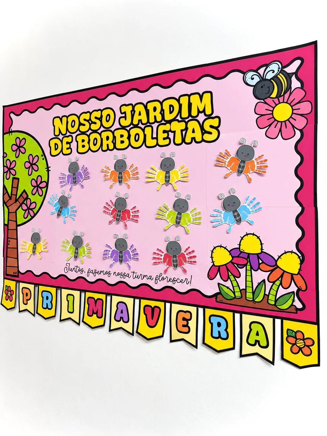 Cartaz Colaborativo Primavera – Material Pedagógico — amostra 1: Para