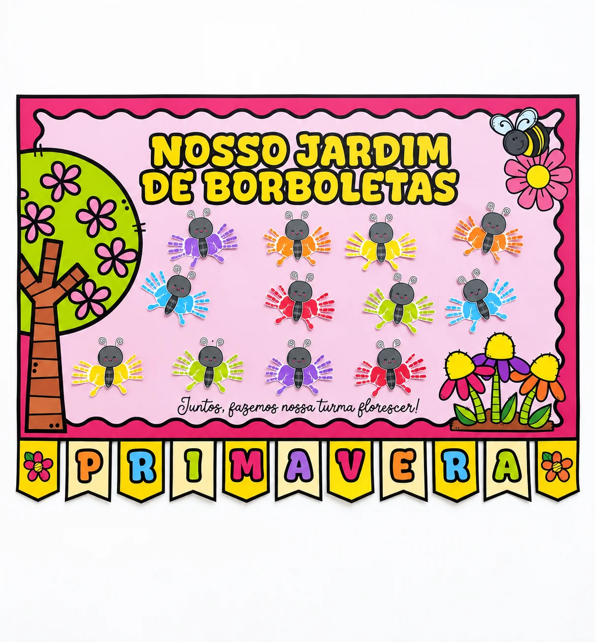 Cartaz Colaborativo Primavera – Material Pedagógico — capa do material