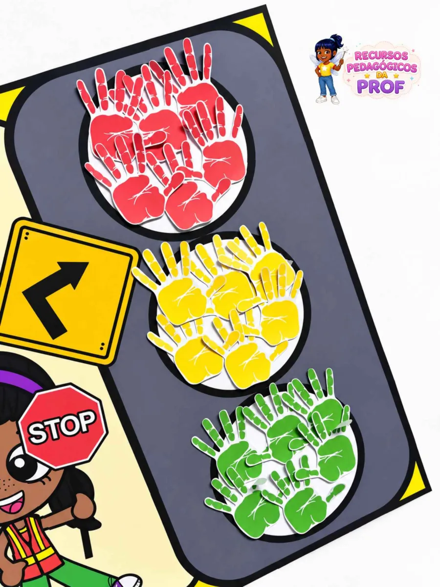 Cartaz Colaborativo Semana do Trânsito — amostra 2: Este é um material pedagógico pensado para envolver toda a turma em uma…